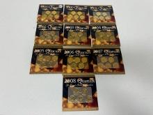(10) 1999-2008 24kt Gold Quarter Collection