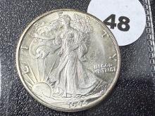 1944-D Walking Liberty Half Dollar, UNC