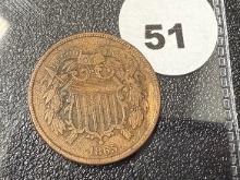 1865 2 Cent Piece
