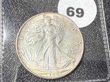 1945 Walking Liberty Half Dollar