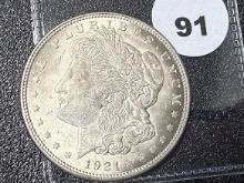 1921 Morgan Dollar, AU