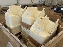 (16) Used (Kinze) Distel Grain System Fiberglass Planter Boxes