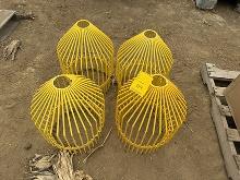 Lot of (4) Agri Drain 12 in. Bar Guards