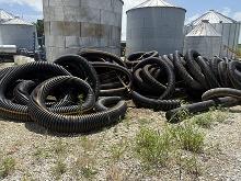 Large Lot of 5 Partial Rolls of 12 in. Tile Pipe, (NO Loading Assistance)