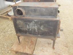 Canadiana Motif Rectangular Wood Stove