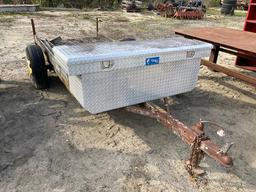 Apx. 4x8 Trailer w/ Tool Box No Title