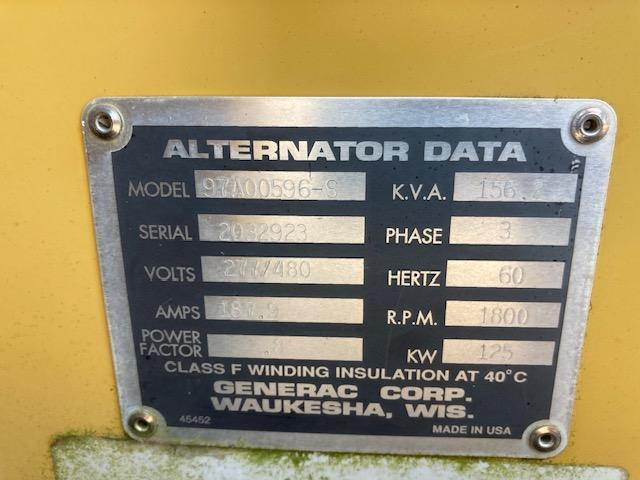 Olympian Generator 125KW
