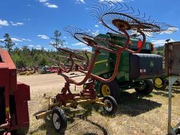 8 Wheel Hay Rake On Caddy