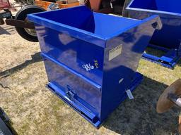 1CY Self Dumping Hopper Blue