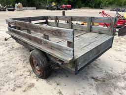 Small Utility Trailer Wood Top N/T