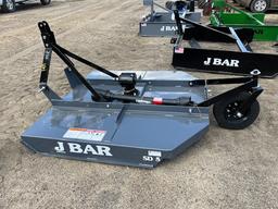 NEW JBAR 5' SD 3pt. Rotary Cutter Gray
