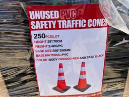 Crate Of NEW 250 PVC Safety Cones