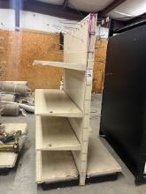 Section Of White Retail Shelving