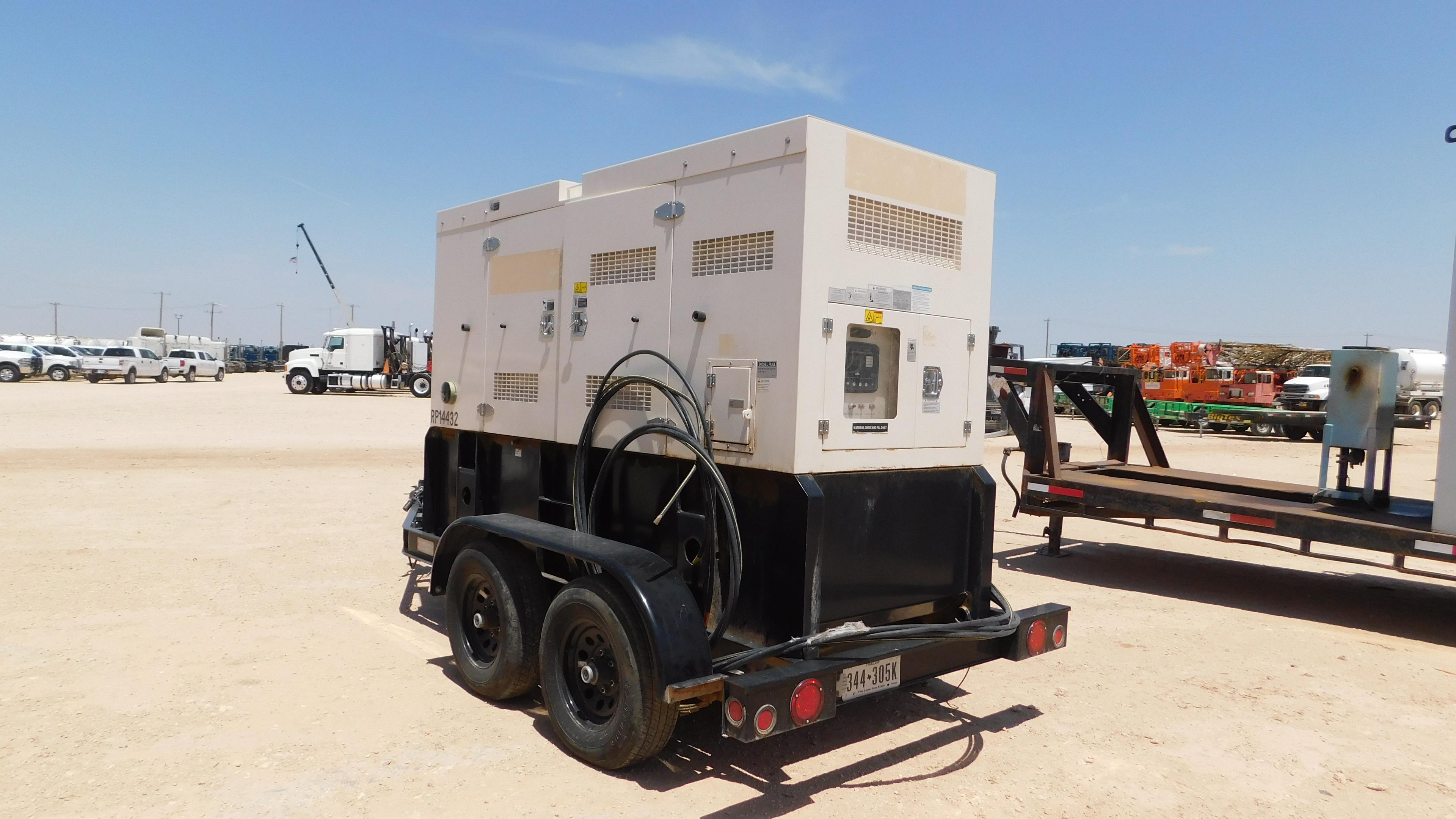 (14432) 2018 UQ125 PORTABLE DIESEL GENERATOR, SN- J18002022, P/B PERKINS 6