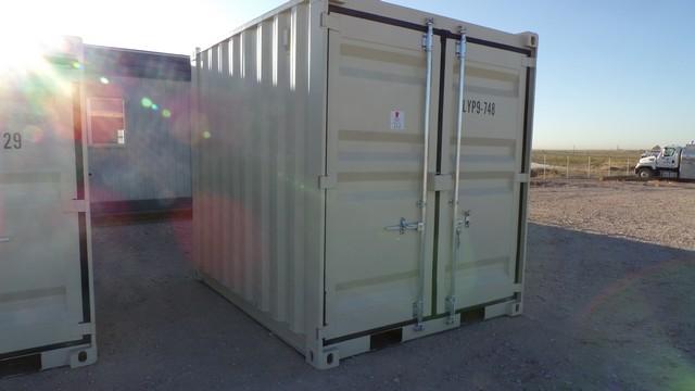 Located in YARD 1 - Midland, TX  NEW 9' SEA CONTAINER W/ WALK IN DOOR & WINDOW