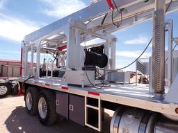 (1745) 2011 SEMCO S-30,000 PUMP HOIST, W/ TELESCOPING MAST W/ REAR DOWN RIGGER,