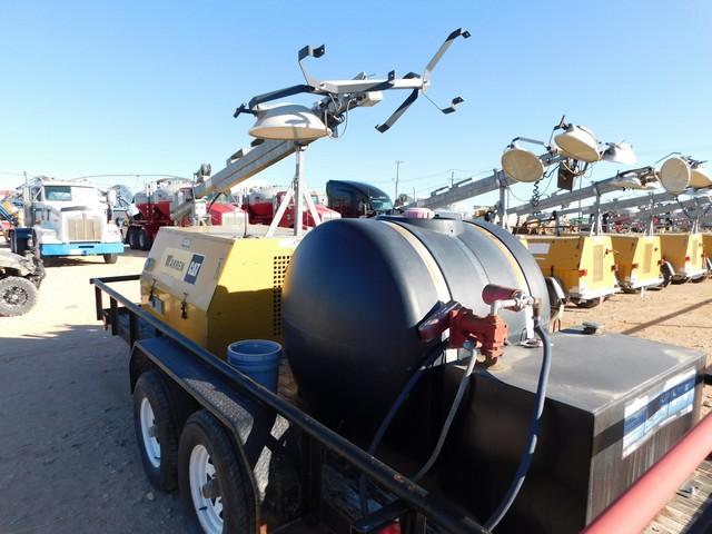(X) 2012 WARREN POWER SYSTEMS LIGHT TOWER / GENERATOR RV COMBO TRAILER, M# WCW20