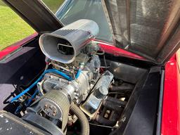 (X) 1975 CHEVY VEGA DRAGRACE CAR BUILT BY DON HARDY 10/28/1979, MODEL: K.13, P/B