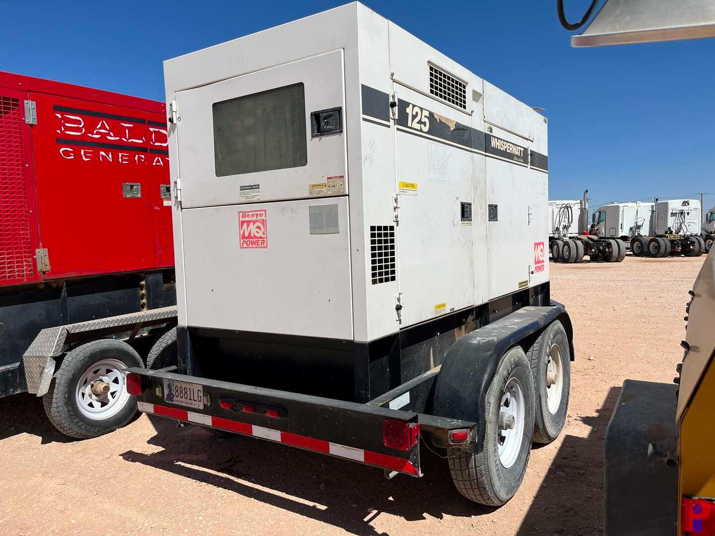 MQ POWER DCA-125USI TRAILER MTD ELECTRIC GENERATOR