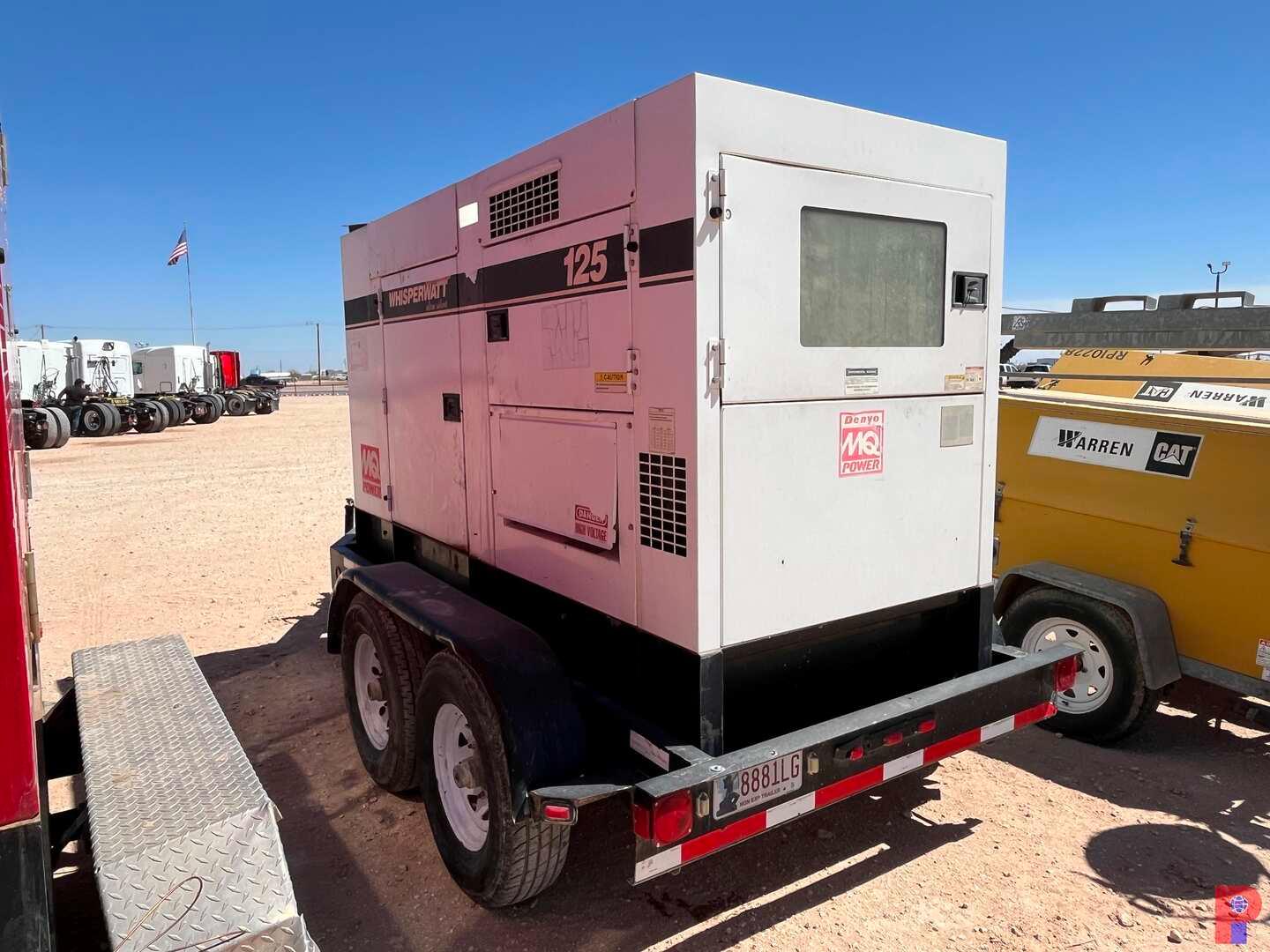 MQ POWER DCA-125USI TRAILER MTD ELECTRIC GENERATOR