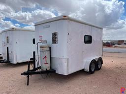 2015 LARK 12' X 7' T/A CREW TRAILER VIN/SN: 571BE1228FM008686, W/ BENCH STO