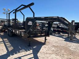 2014 STAGECOACH 20' X 7' T/A GOOSENECK MONORAIL TRAILER VIN/SN: 5NYGU2026EN