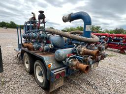 2010 T/A WATER TRANSFER MANIFOLD TRAILER **DOES NOT HAVE A PUMP.**  Cummins