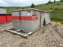 5'H X 7'1"W X 15'L 95 BBL REVERSE CIRCULATING TANK W/ 3'L PORCH EXTENSION,