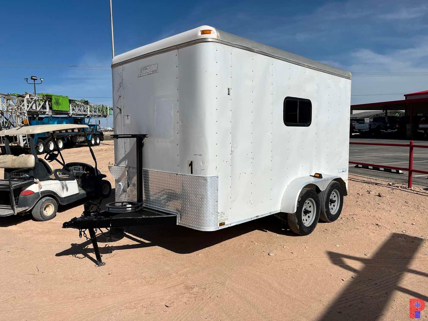 2014 LARK 12' X 7' T/A CREW TRAILER VIN/SN: 571BE1229EM004175, W/ BENCH STO