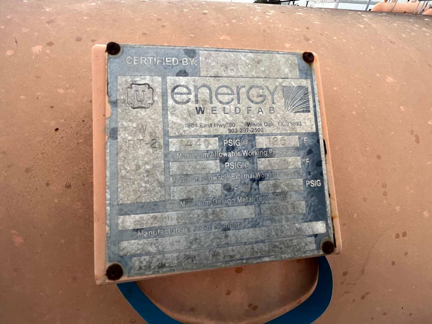 2012 INTERNATIONAL  ENERGY WELDFAB 30" X 10'1440 PSI WP SEPARATOR