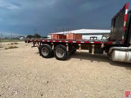 2003 PETERBILT 378 T/A DAYCAB FLATBED TRUCK