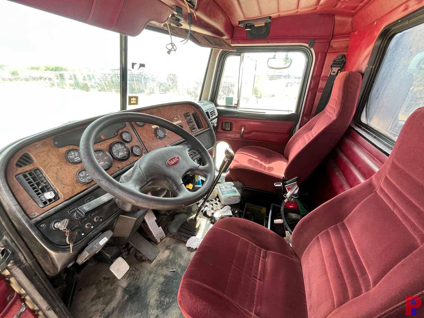 2003 PETERBILT 378 T/A DAYCAB FLATBED TRUCK