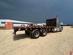 2003 PETERBILT 378 T/A DAYCAB FLATBED TRUCK