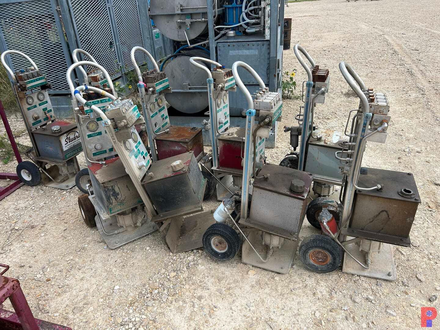 (9) REMOTE AIR OPERATED HYDRAULIC CONTROL CLOSING STATIONS