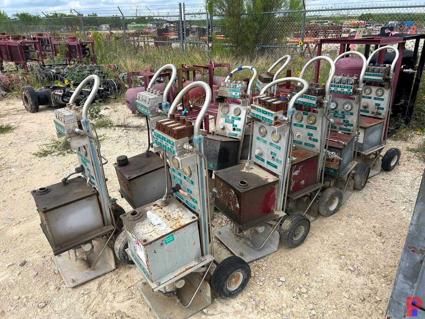 (9) REMOTE AIR OPERATED HYDRAULIC CONTROL CLOSING STATIONS