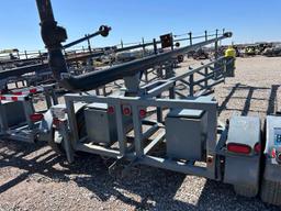 4" X 30' FLARE STACK MTD ON 25' S/A BUMPER PULL TRAILER