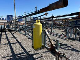 4" X 30' FLARE STACK MTD ON 25' S/A BUMPER PULL TRAILER