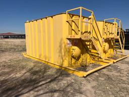 13'L X 8'W X 8'H CCRIMPED STEEL TANK, V-BOTTOM, SKIDDED