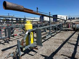 4" X 30' FLARE STACK MTD ON 25' S/A BUMPER PULL TRAILER