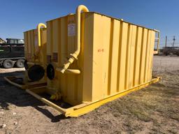 13'L X 8'W X 8'H CCRIMPED STEEL TANK, V-BOTTOM, SKIDDED
