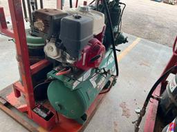 TWO BARREL GREASE SKID W/ HONDA GX390 ENGINE