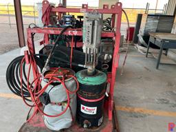TWO BARREL GREASE SKID W/ HONDA GX390 ENGINE