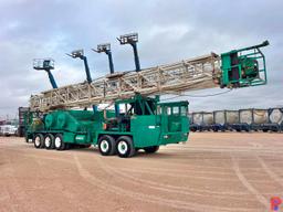 PENGO / HENDRICKSON BACK IN WELL SERVICE RIG MTD ON 5-AXLE CARRIER