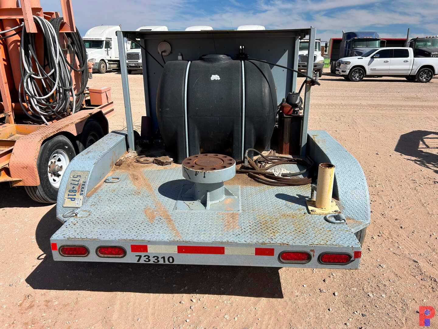 2012 M/R FABRICATION 16 T/A 5K PSI BLOWOUT PREVENTER TEST UNIT BUMPER PULL TRAILER