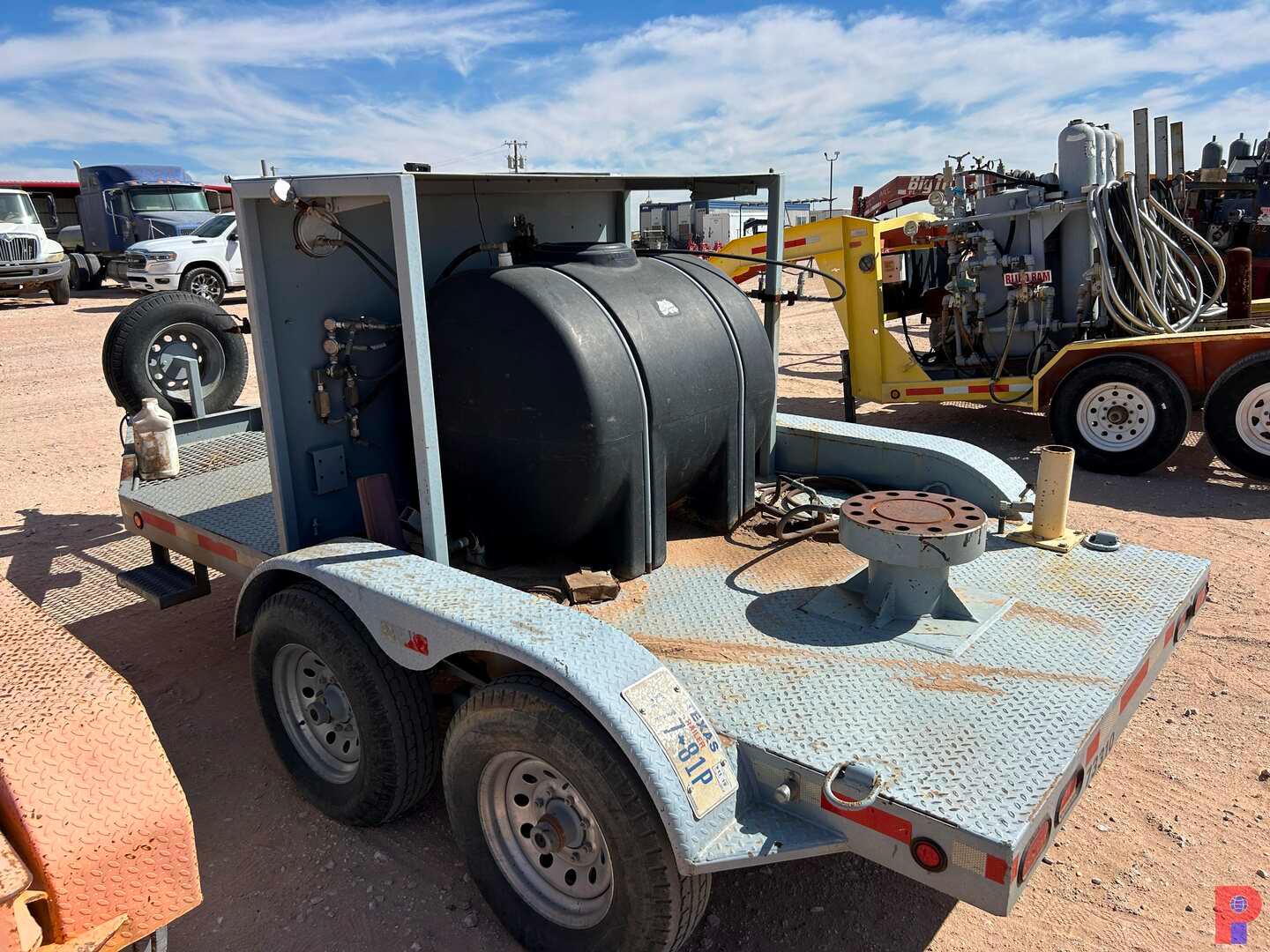 2012 M/R FABRICATION 16 T/A 5K PSI BLOWOUT PREVENTER TEST UNIT BUMPER PULL TRAILER