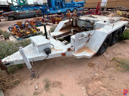 2008 SHOP BUILT (INCOMPLETE) 15' HPU T/A BUMPER TRAILER