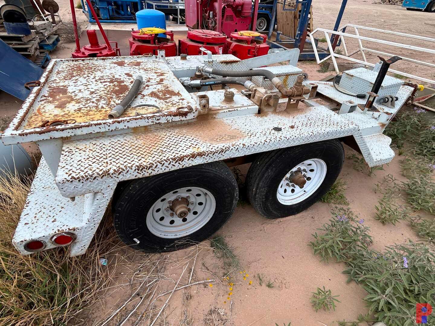 2008 SHOP BUILT (INCOMPLETE) 15' HPU T/A BUMPER TRAILER