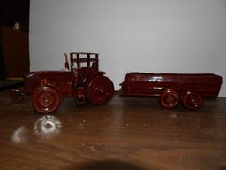 Wood Tractor & Manure Spreader