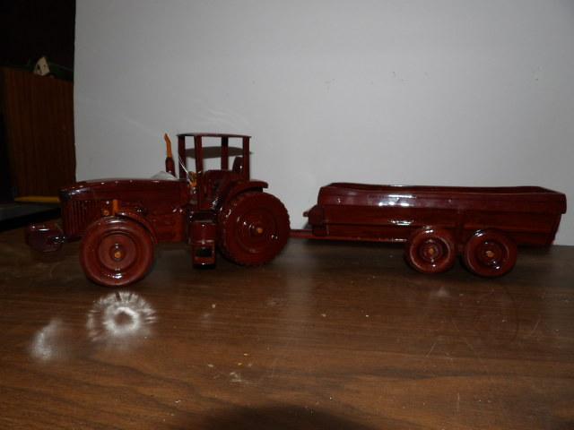 Wood Tractor & Manure Spreader