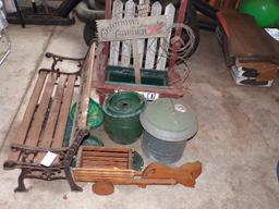 Small Bench Planter & Misc